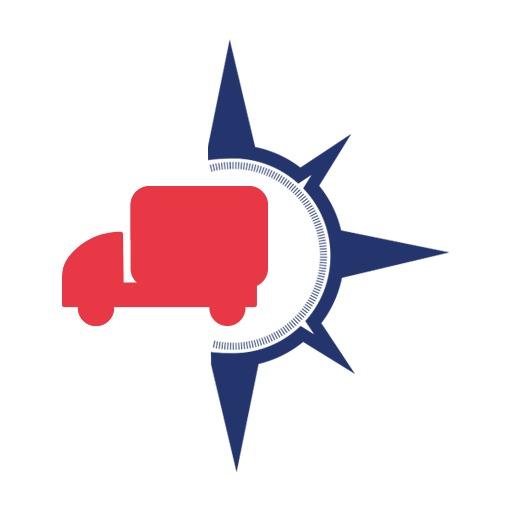 Bold Red Truck Symbolizing Reliable Logistics Services Logo Template