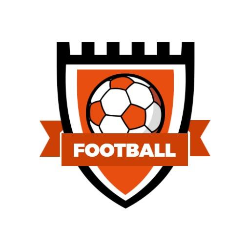 Bold Shield Design Featuring Football and Winning Spirit Logo Template