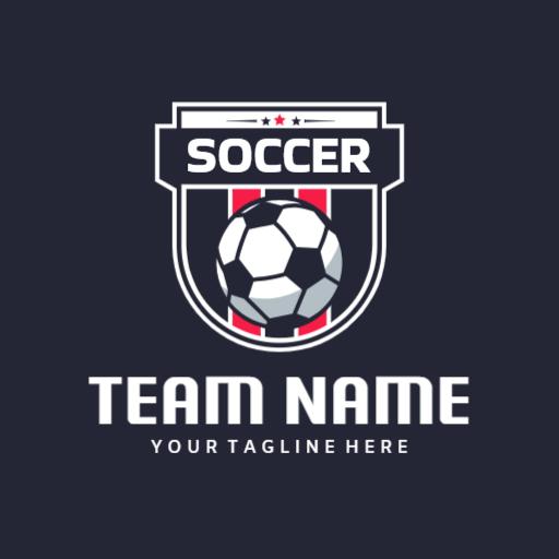 Bold Soccer Shield Design for Your Football Team Logo Template