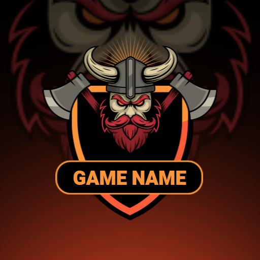 Bold Viking Character with Shield Symbolizing Esports Logo Template