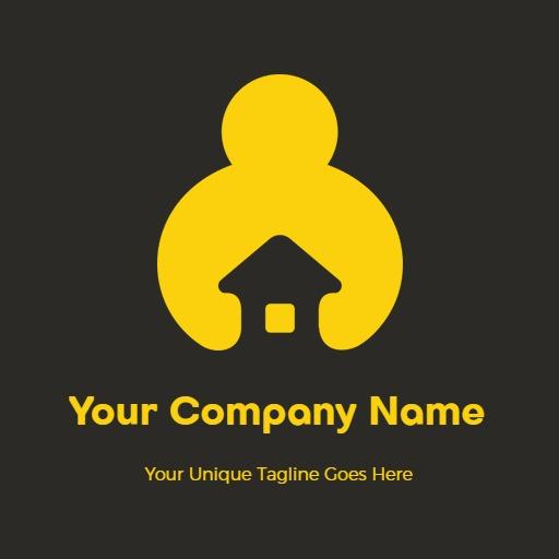 Bold Yellow and Black Design for Your Company Logo Template