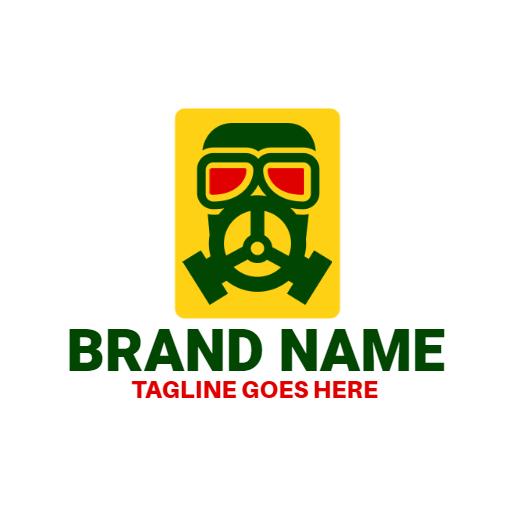 Bold Yellow and Green Design Representing Toxic Awareness Logo Template