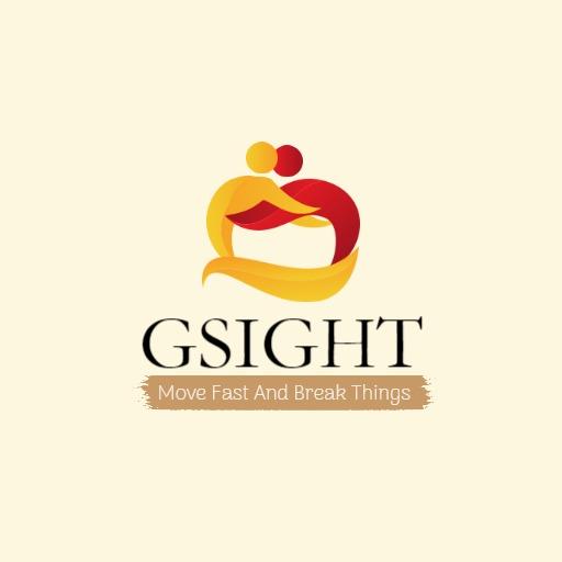 Bold Yellow and Red Embrace Design for Company Logo Template