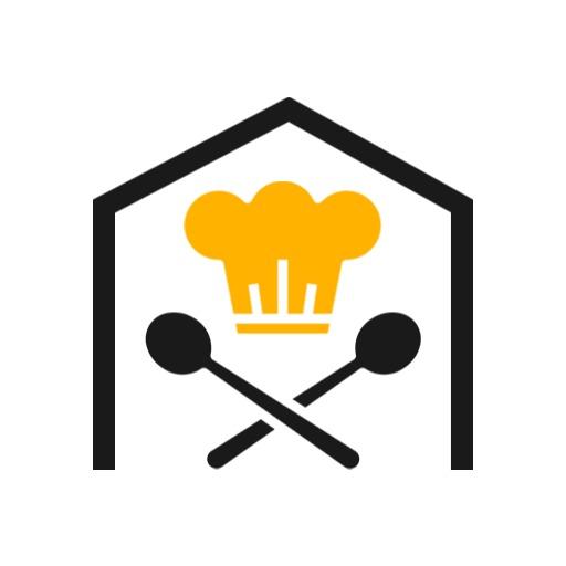 Bold Yellow Chef Hat Design for Professional Catering Logo Template
