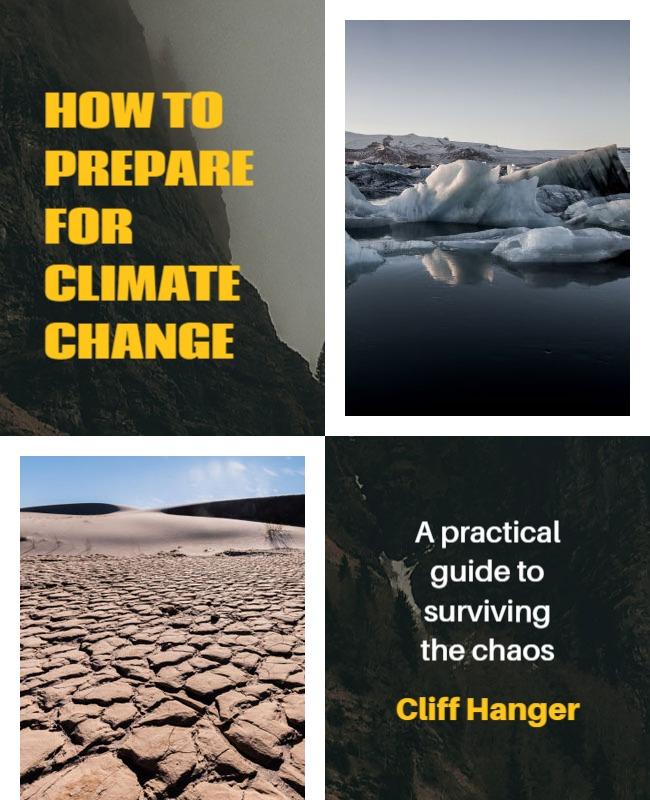 Bold Yellow Climate Change Preparation Guide Poster Template