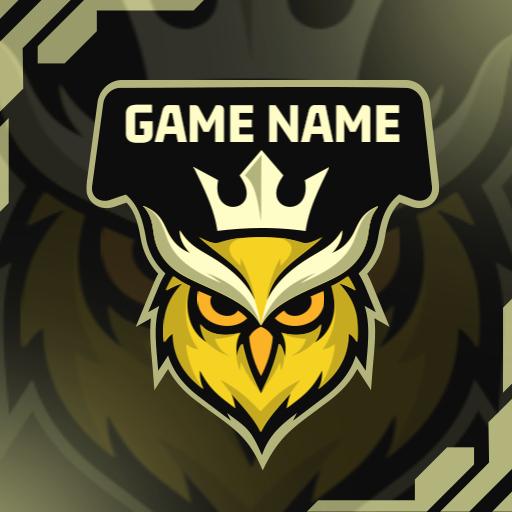 Bold Yellow Owl Emblem Perfect for Esports Competitions Logo Template