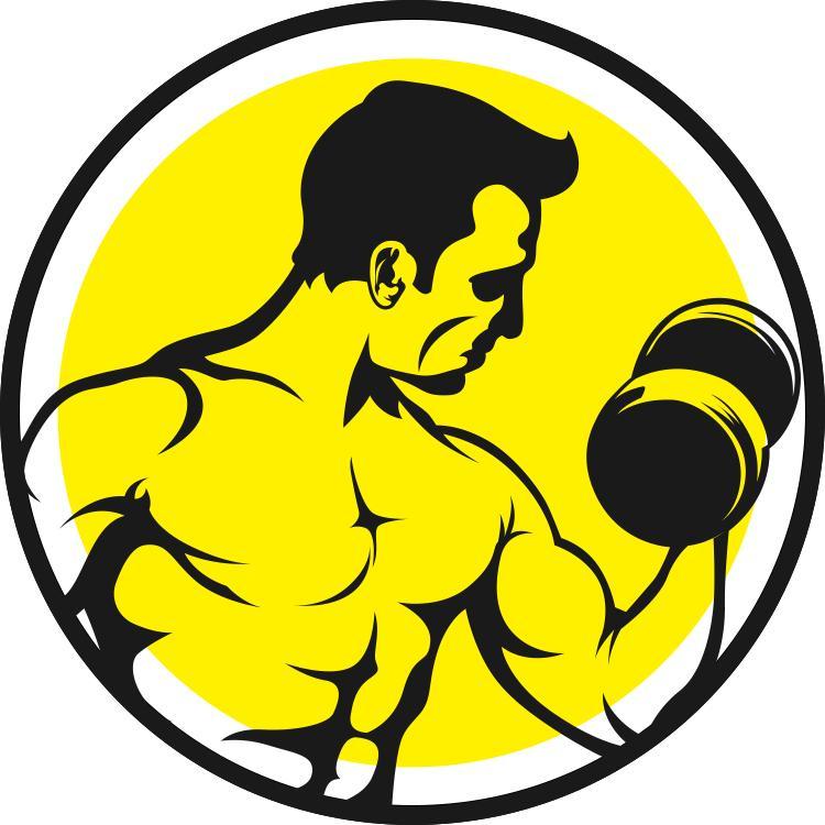 Bold Yellow Personal Trainer Business Card Template