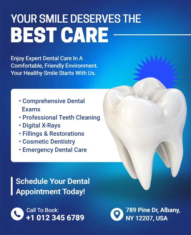 Book Your Dental Appointment Flyer Template