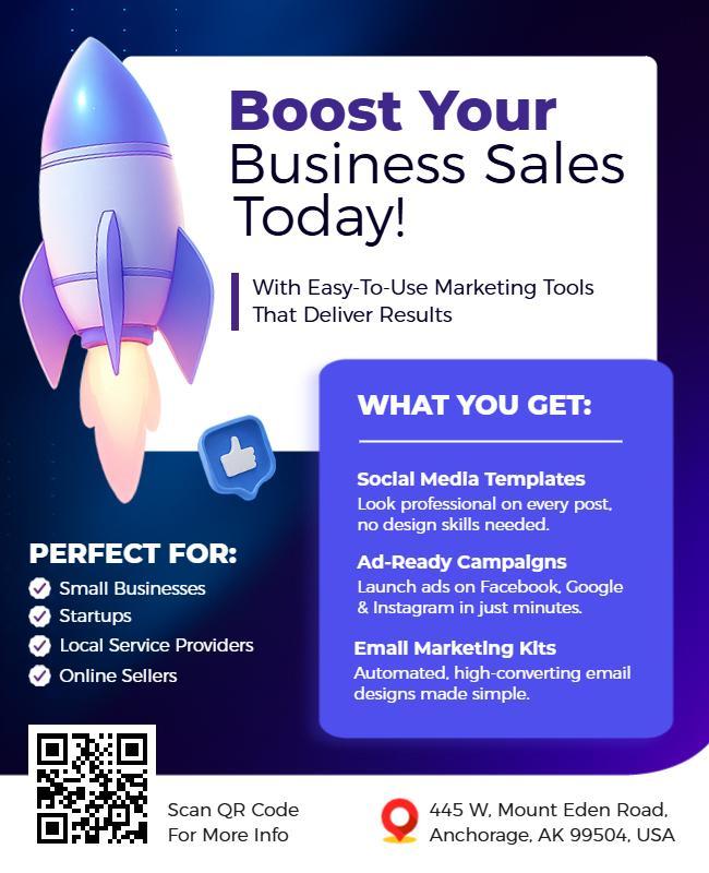 Boost Your Business Sales Flyer Template