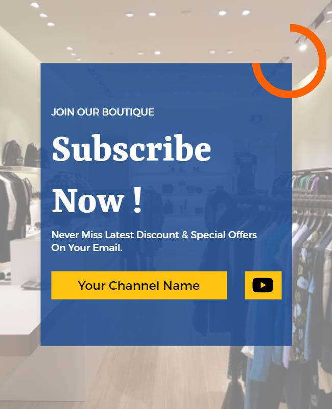 Boutique Subscription Promotion Flyer Template