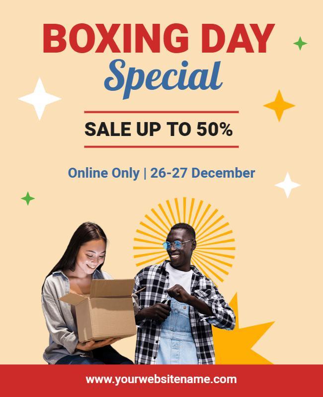 Boxing Day Sale Promotion Flyer Template