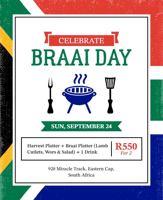 Braai Day Celebration Event Flyer Template