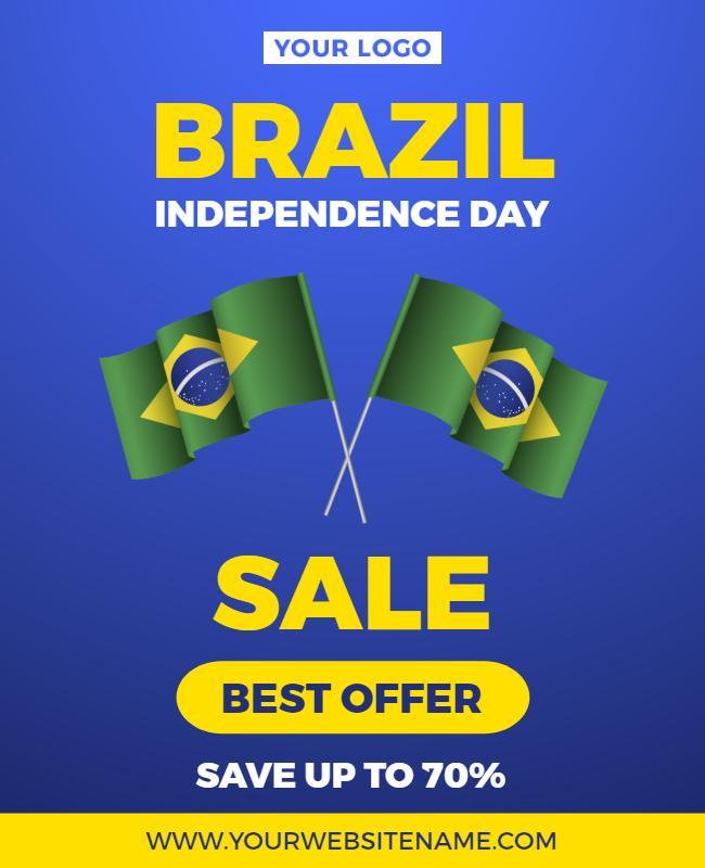 Brazil Independence Day Sale Flyer Template