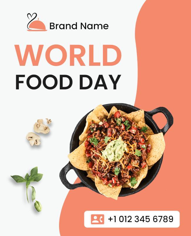 Bright and Bold World Food Day Celebration Poster Template
