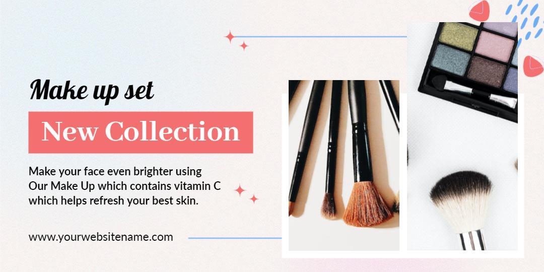 Bright and Fresh Cosmetic Products Promotional Tarpaulin Banner Template