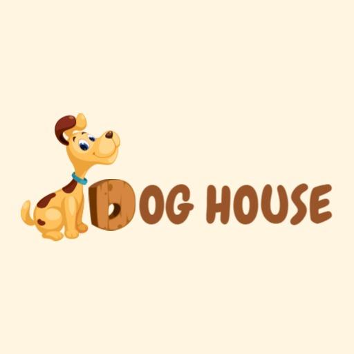 Bright and Playful 3D Dog House with Friendly Pup Logo Template