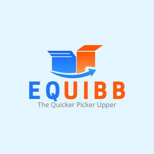 Bright Blue and Orange Company Logo for Efficient Services Logo Template