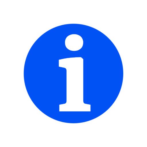 Bright Blue Circle Featuring Alphabetic Letter 'I' Logo Template