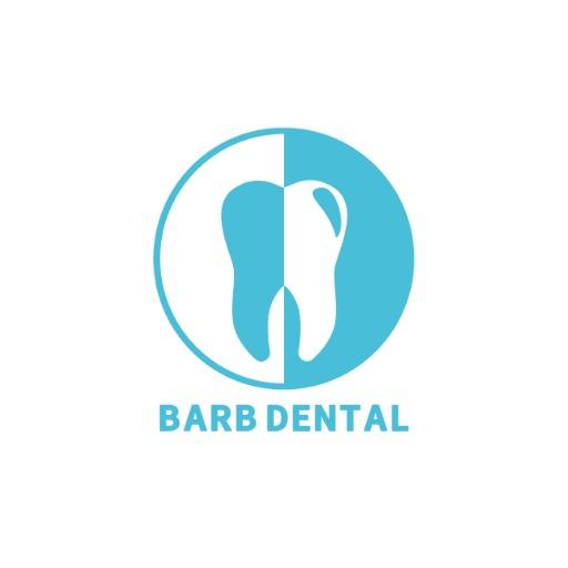 Bright Blue Dental Logo Featuring a Tooth Icon Design Logo Template