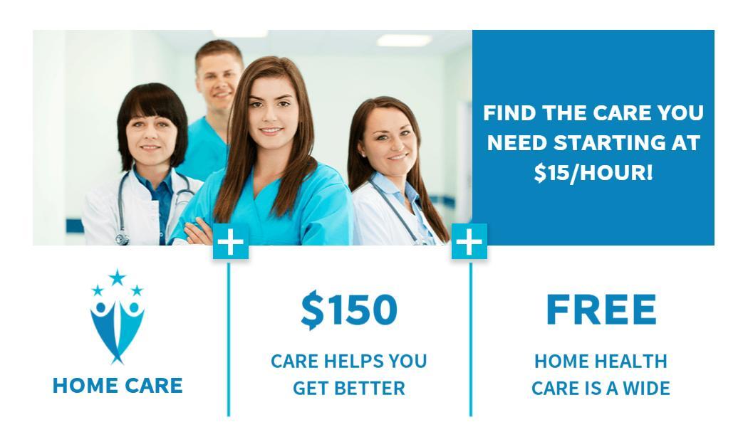 Bright Blue Home Care Medical Business Card Template