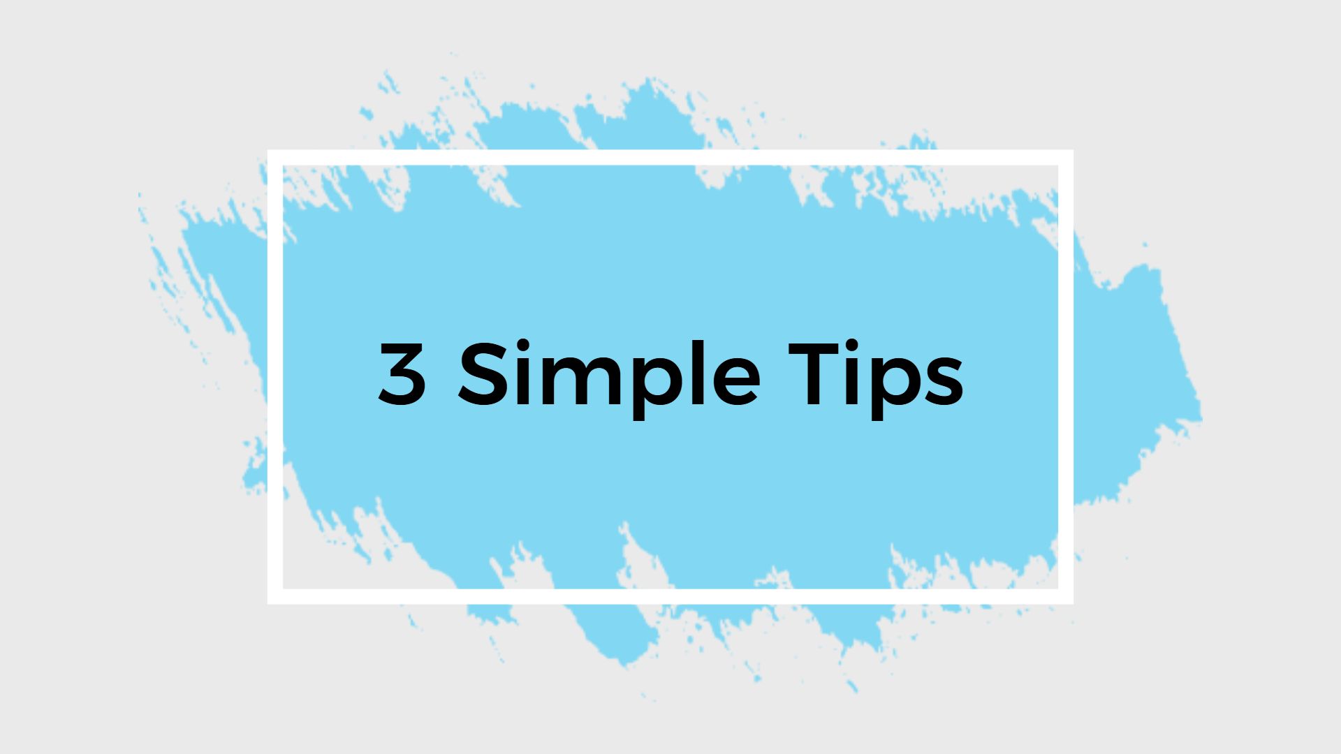 Bright Blue Minimalist Advertising Tips Presentation Template