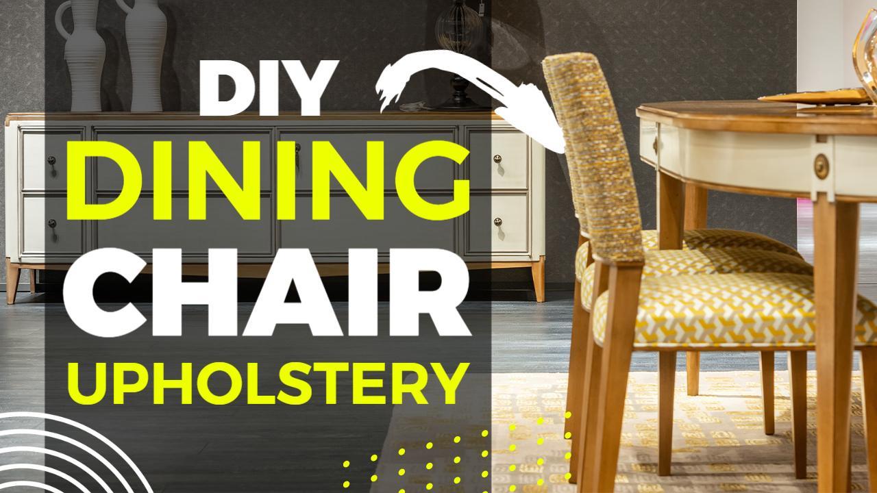 Bright Dining Chair Upholstery DIY YouTube Thumbnail Template