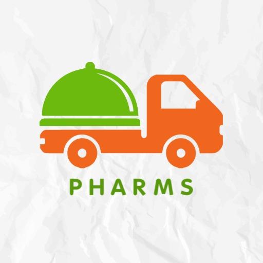 Bright Green and Orange Food Delivery Truck Logo Template