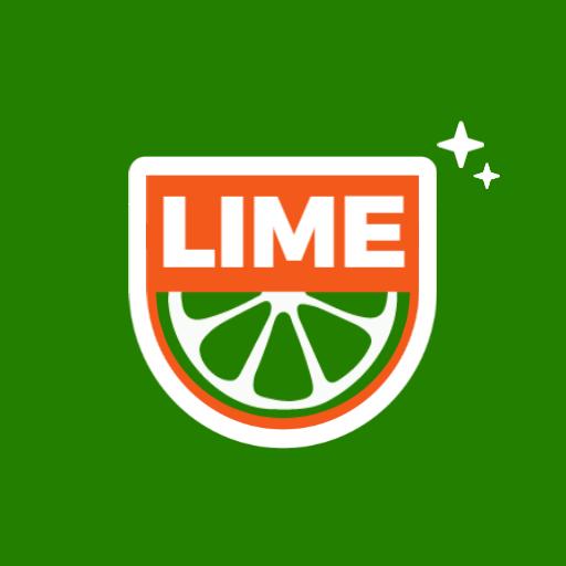 Bright Green Lime Slice Design for Fresh Beverage Logo Template
