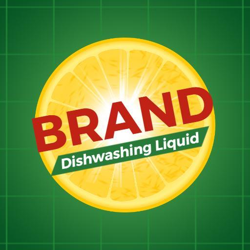 Bright Lemon Design Emphasizing Cleanliness in Dishwashing Liquid Logo Template