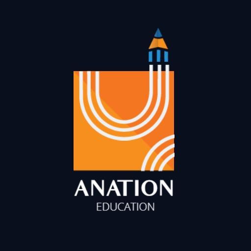 Bright Orange and White School Logo Symbolizing Learning Growth Logo Template