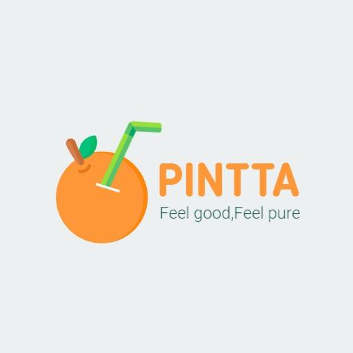 Bright Orange Juice Design Representing Restaurant Freshness Logo Template