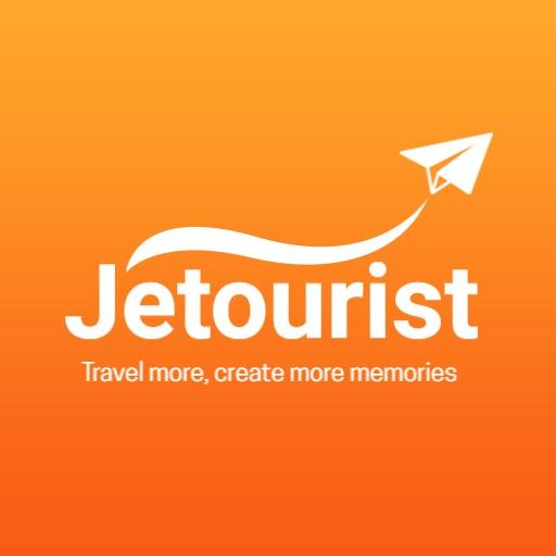 Bright Orange Typography Highlighting Travel and Adventure Logo Template
