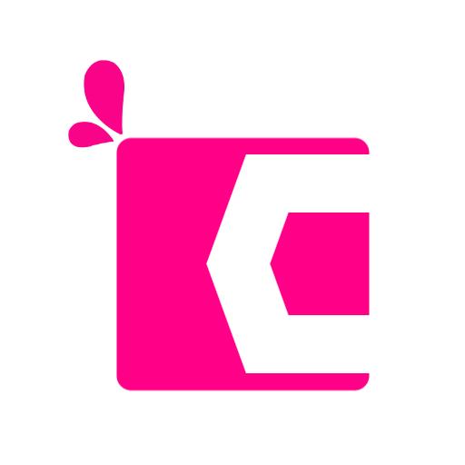 Bright Pink Modern Alphabet Symbol for Creative Designs Logo Template