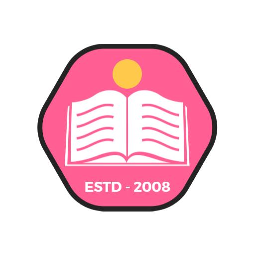 Bright Pink Open Book Design for Book Lovers Logo Template