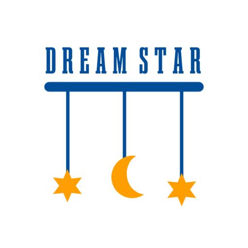 Bright Stars and Moon Design for Dreamy Concepts Logo Template