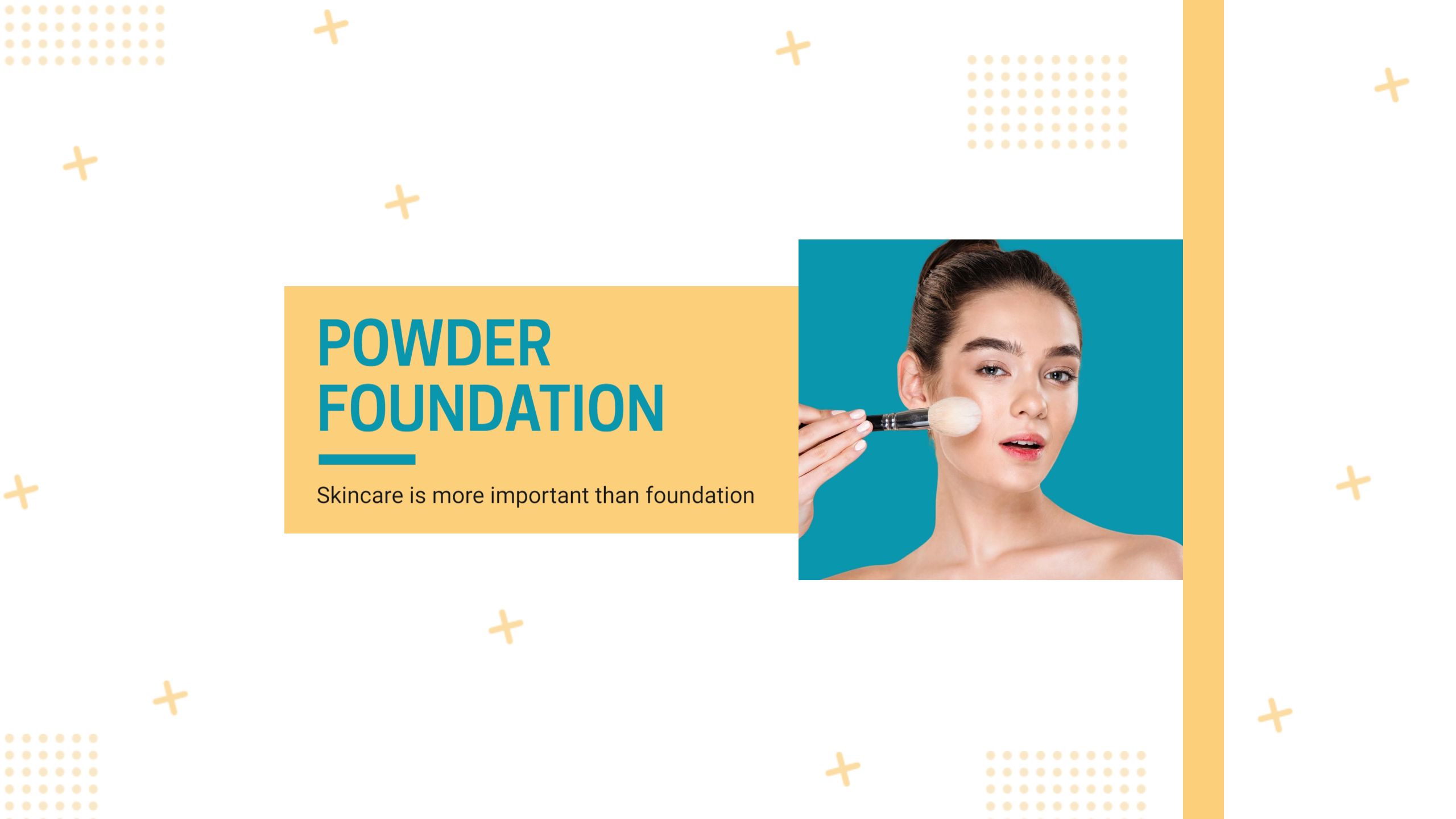 Bright Yellow and Teal Skincare Tips YouTube Banner Template