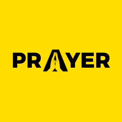 Bright Yellow Background Representing Community Prayer Logo Template