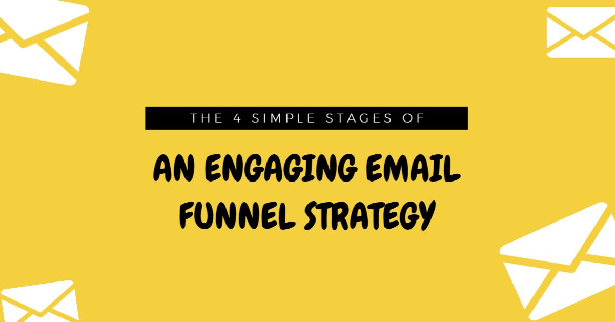 Bright Yellow Background with Email Funnel Strategy Banner Template