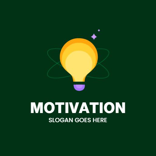 Bright Yellow Light Bulb Representing Motivation and Ideas Logo Template