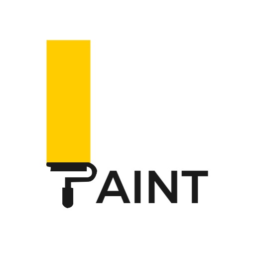 Bright Yellow Paint Roller Emphasizing Creative Painting Logo Template