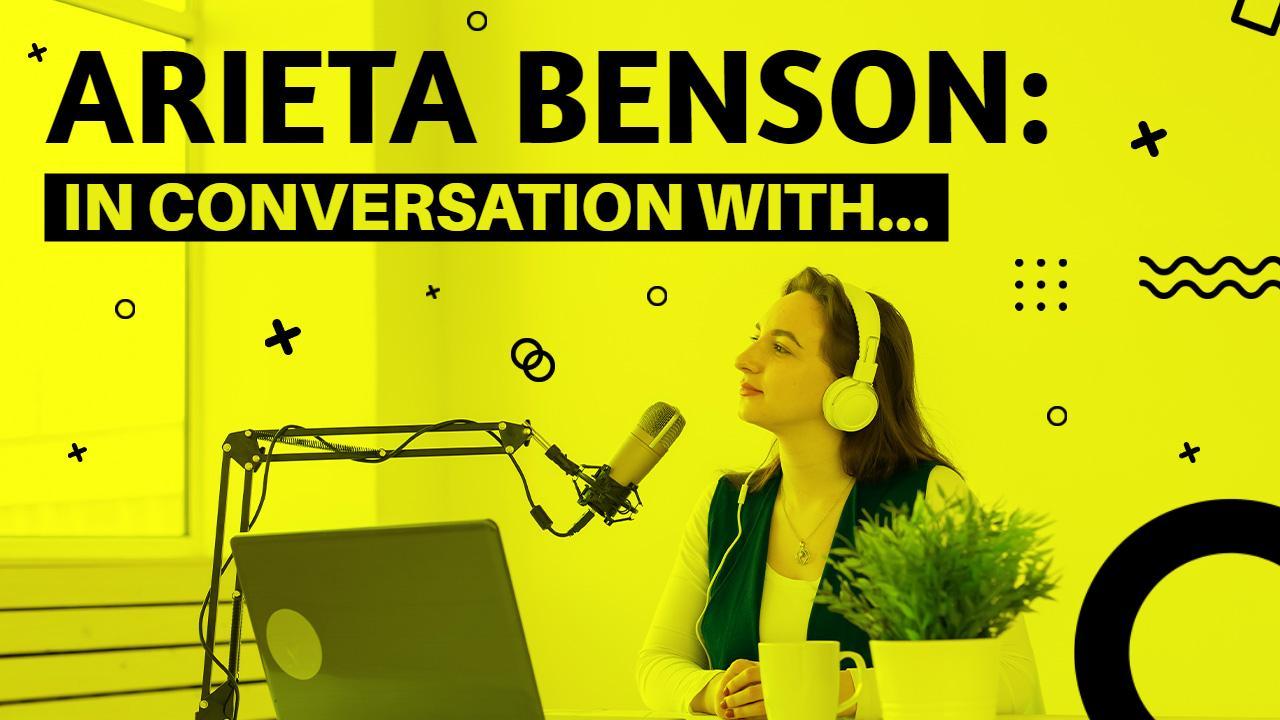 Bright Yellow Podcast Interview Discussion YouTube Thumbnail Template