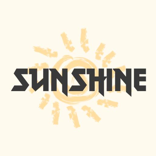 Bright Yellow Sunburst Design Emphasizing Sunshine Logo Template