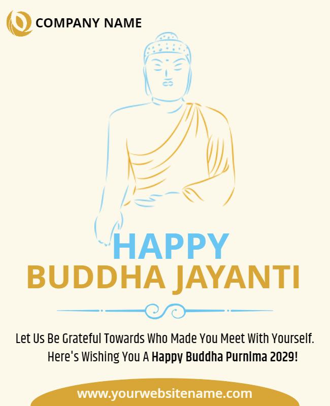 Buddha Jayanti Celebration Event Flyer Template