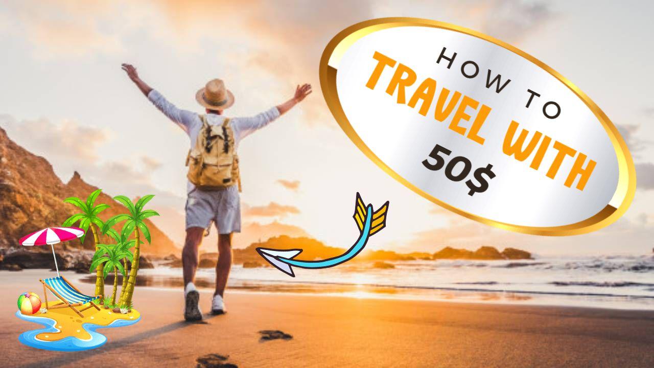 Budget Travel Tips Beach Adventure YouTube Thumbnail Template