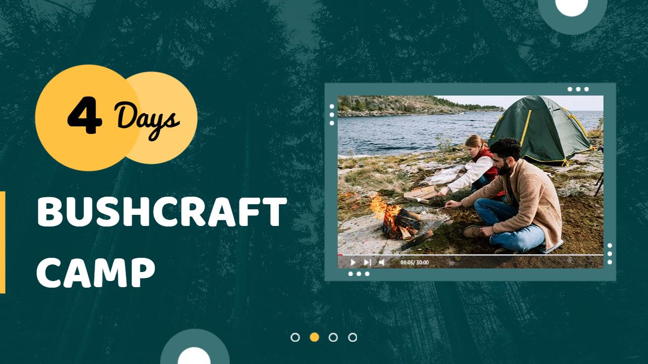 Bushcraft Camping Adventure Experience YouTube Thumbnail Template