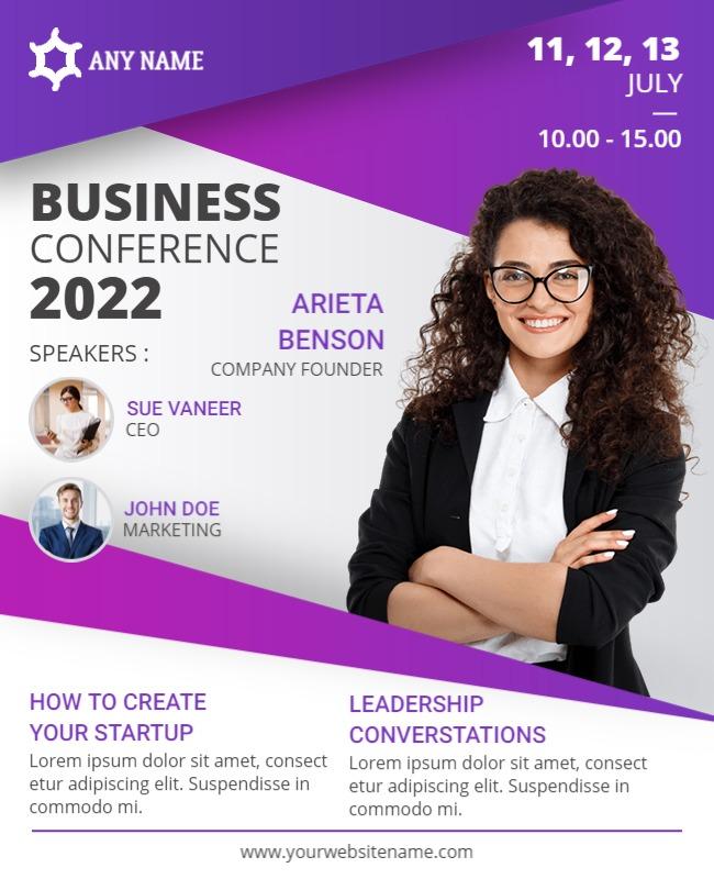 Business Conference Event Flyer Template