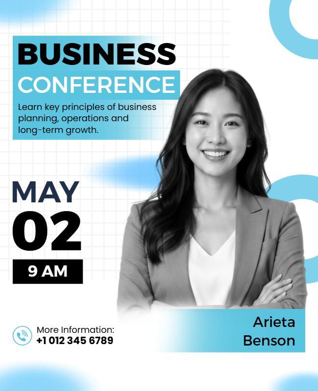 Business Conference Event Promotion Poster Template