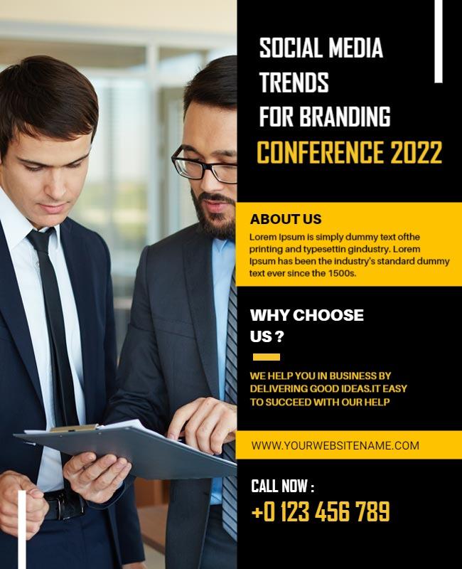 Business Conference Networking Flyer Template