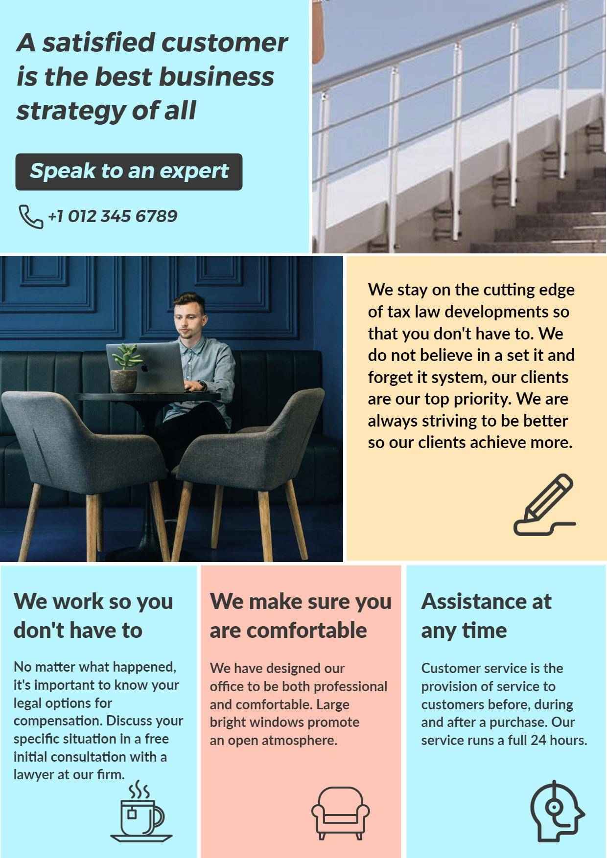 Business Consultation and Tax Advisory Flyer Template