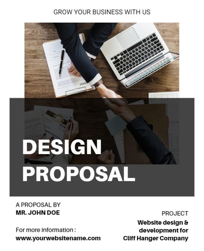 Business Design Proposal Service Flyer Template